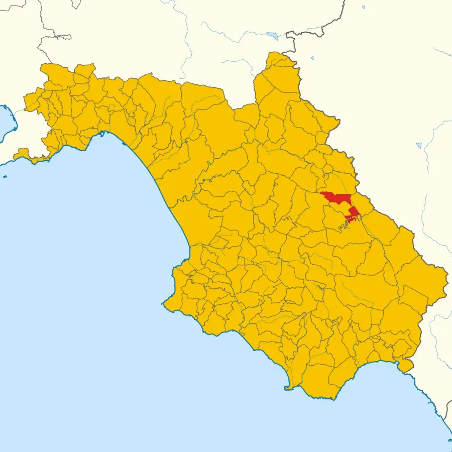 La carte Sant'Arsenio