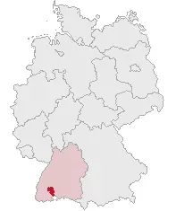 La carte Arrondissement de Forêt-Noire-Baar