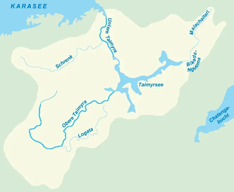 La carte Taïmyr