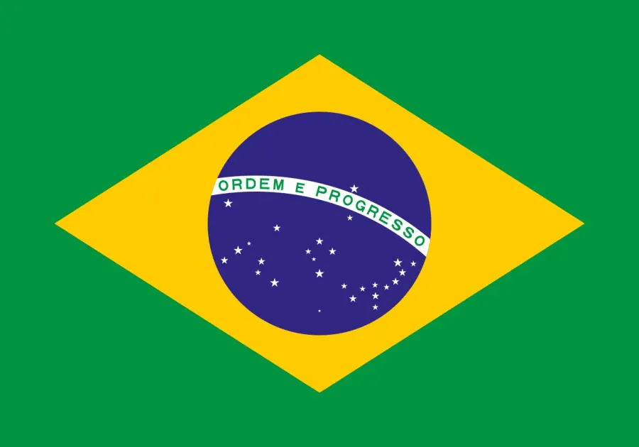 La carte Drapeau du Brésil