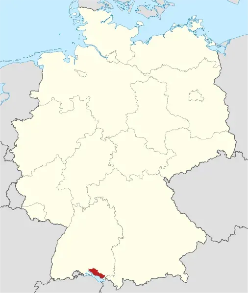 La carte Arrondissement du Lac de Constance