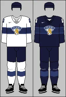 La carte Équipe de Finlande de hockey sur glace