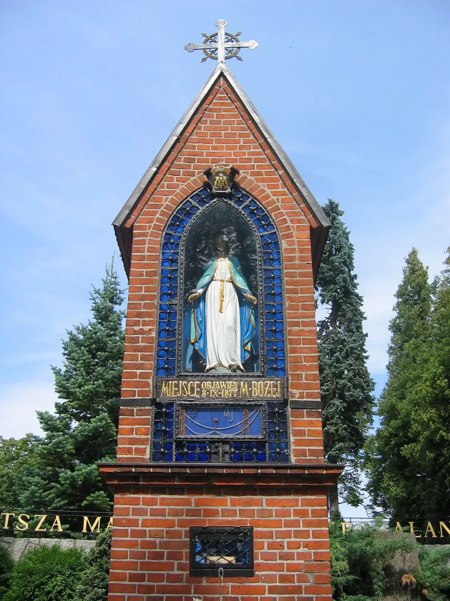 La carte Apparitions mariales de Gietrzwałd