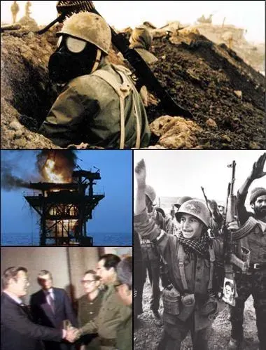 La carte Guerre Iran-Irak