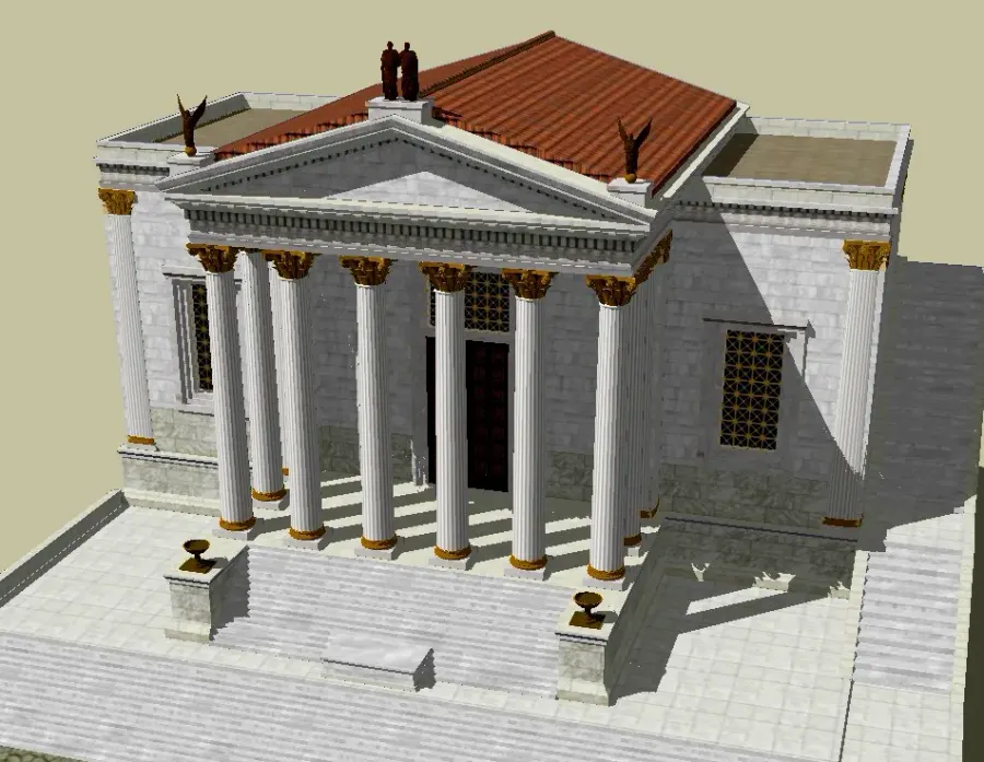 La carte Temple de la Concorde
