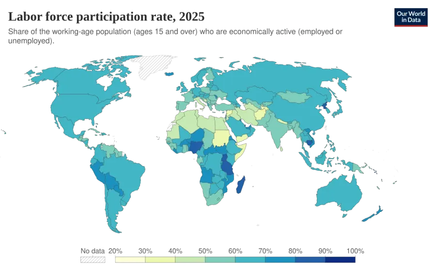 La carte Taux d'emploi