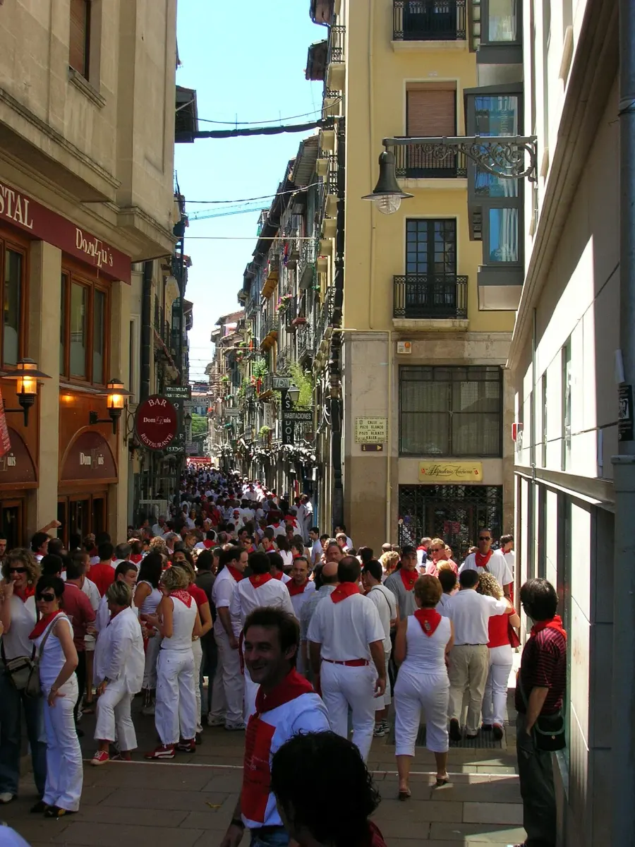 La carte Fêtes de San Fermín