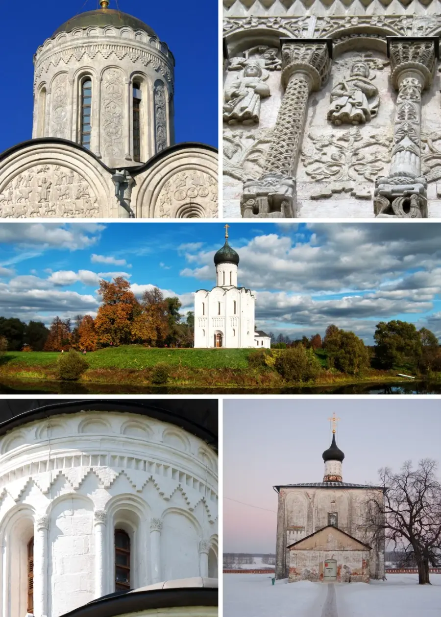 La carte Monuments de Vladimir et de Souzdal