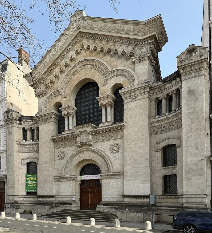 La carte Grand temple de Lyon