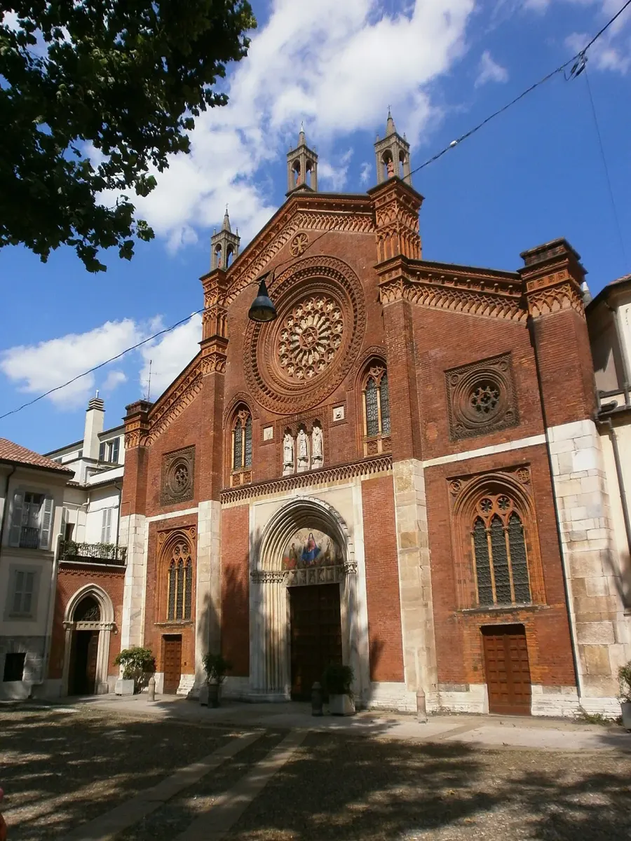 La carte Église San Marco de Milan