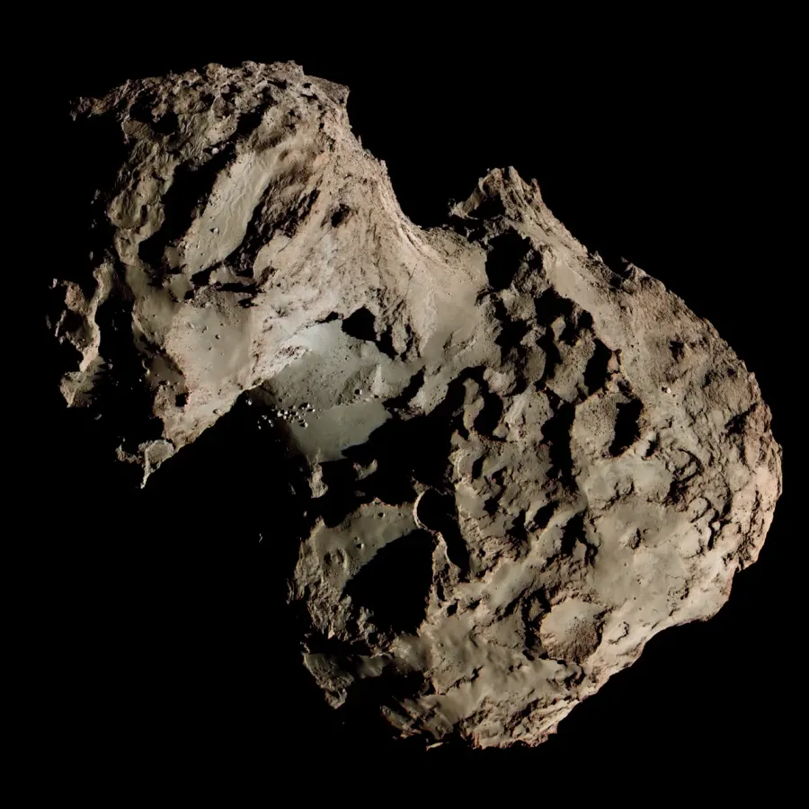 La carte 67P/Tchourioumov-Guérassimenko