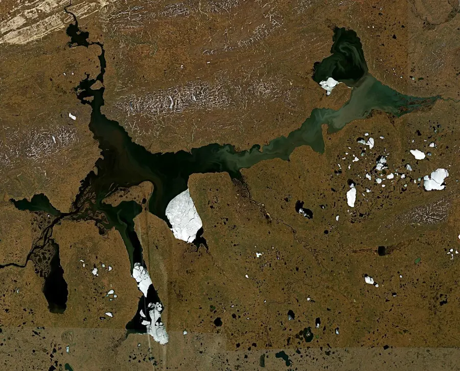 La carte Lac Taïmyr
