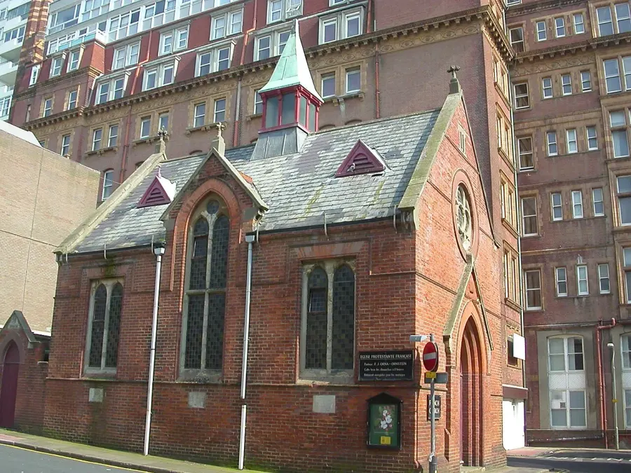 La carte Église française réformée de Brighton