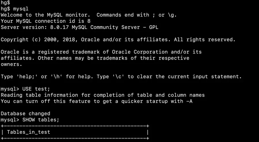La carte MySQL