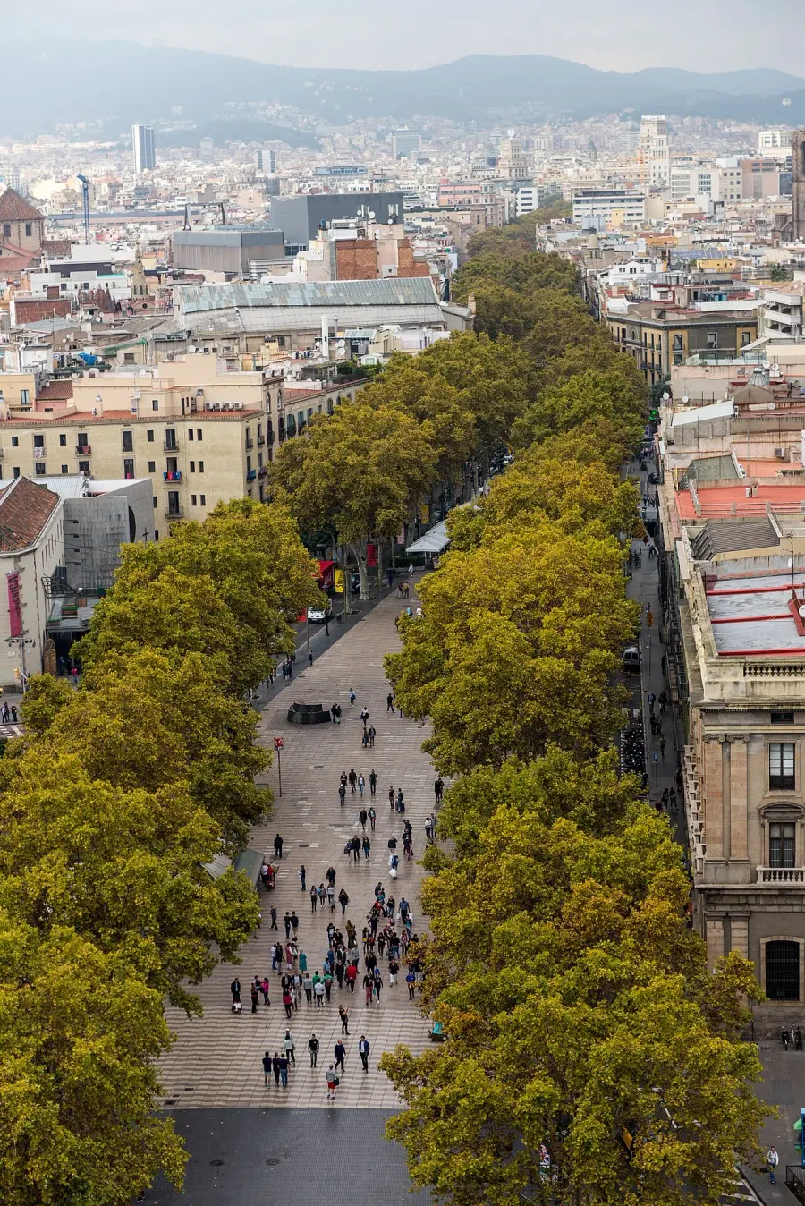 The La Rambla, Barcelona card