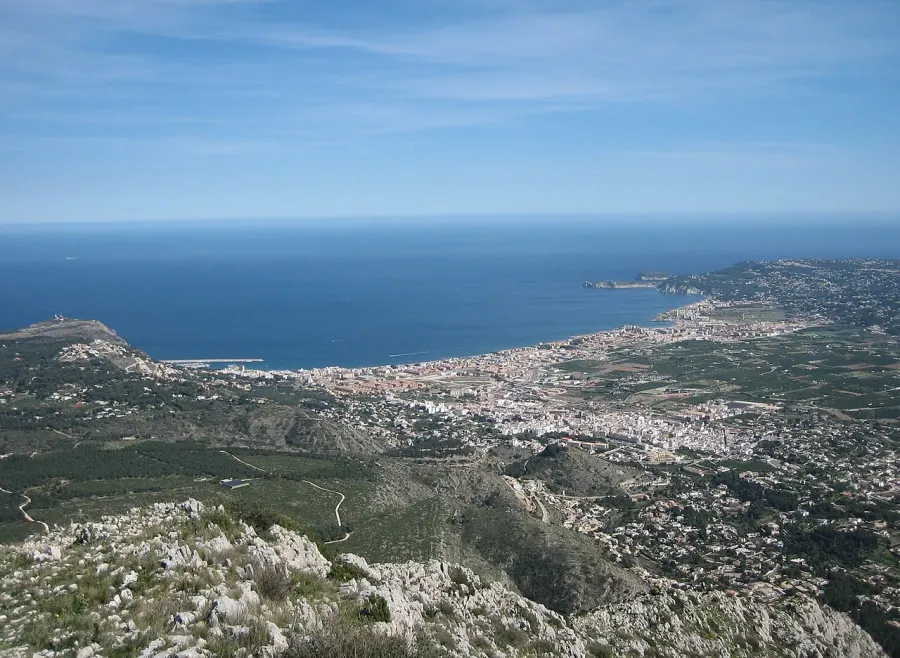 La carte Xàbia