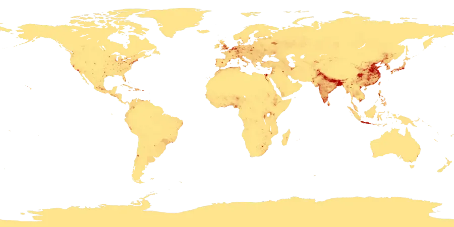 The Population geography card