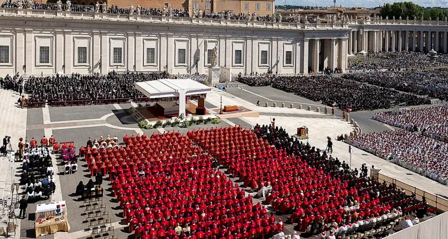 La carte Collège des cardinaux