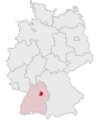 La carte Arrondissement de Rems-Murr