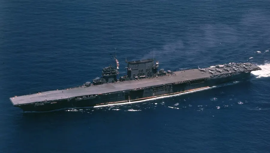 La carte USS Saratoga