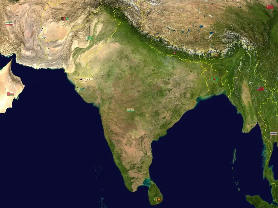 La carte Hindustan