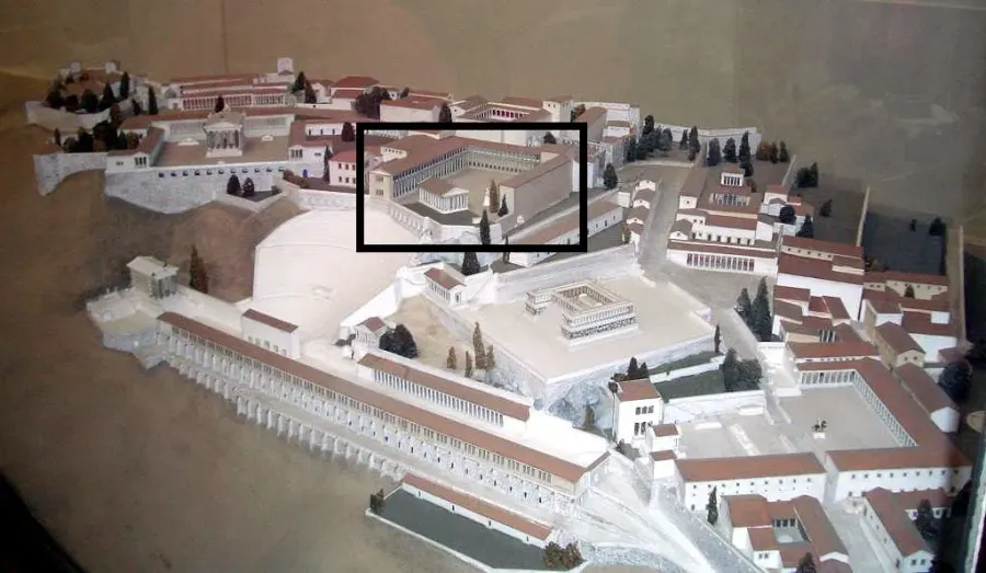 La carte Bibliothèque de Pergame