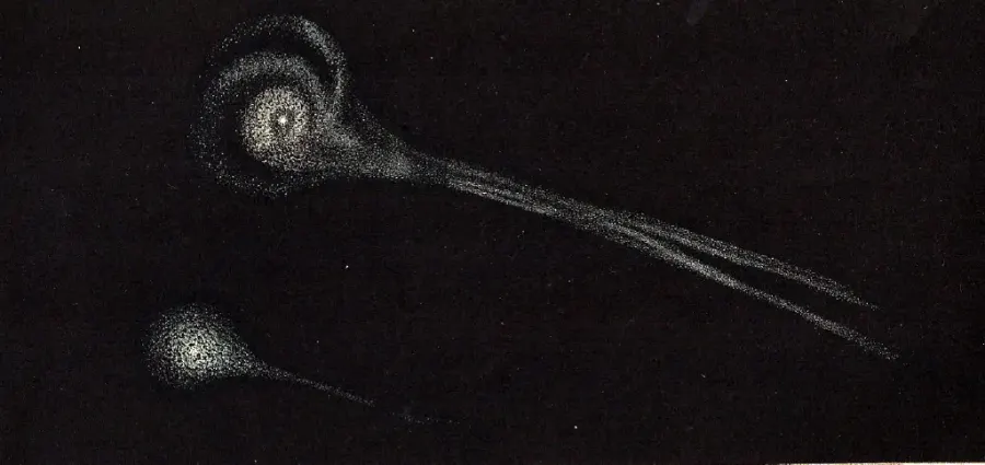 The Biela's Comet card