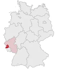 La carte Arrondissement de Trèves-Sarrebourg
