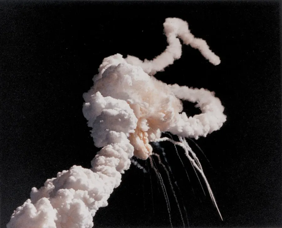 The Space Shuttle Challenger disaster card