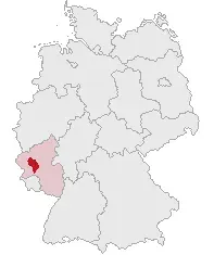 La carte Arrondissement de Bernkastel-Wittlich