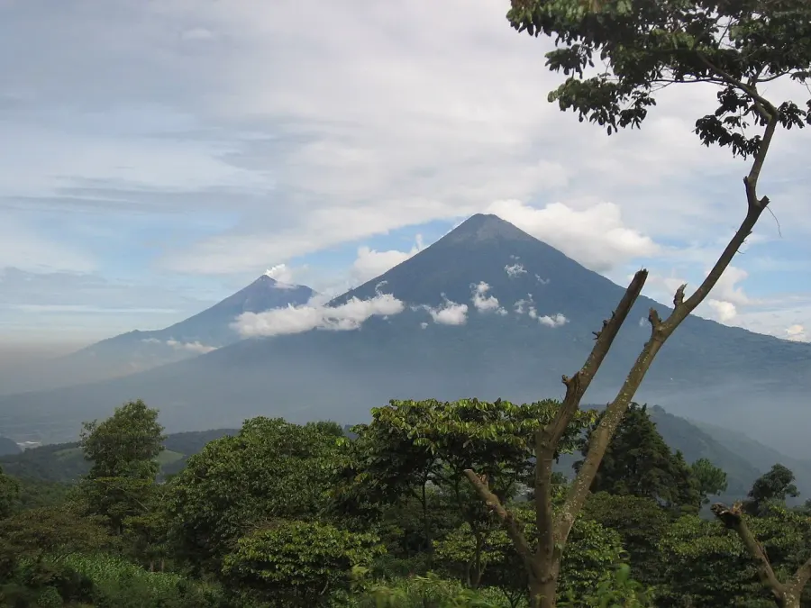 The Volcán de Fuego card