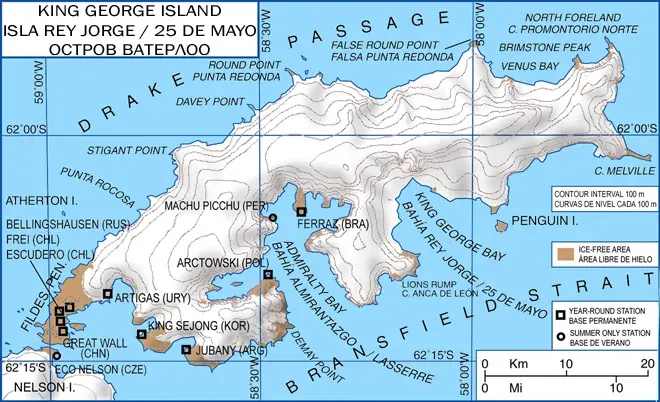 La carte Île du Roi-George