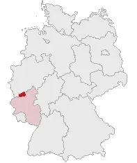 La carte Arrondissement d'Ahrweiler