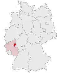 La carte Arrondissement de Rhin-Lahn