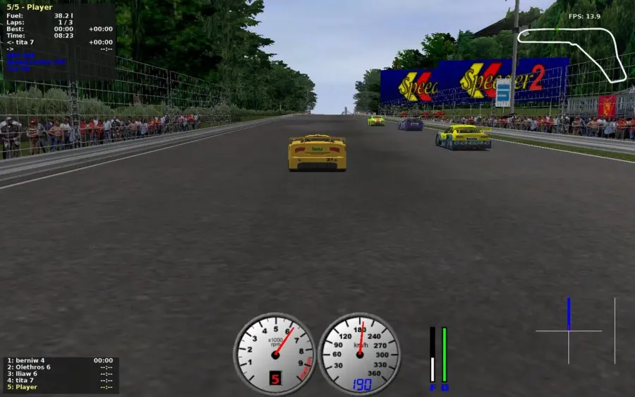 The Racing video game card