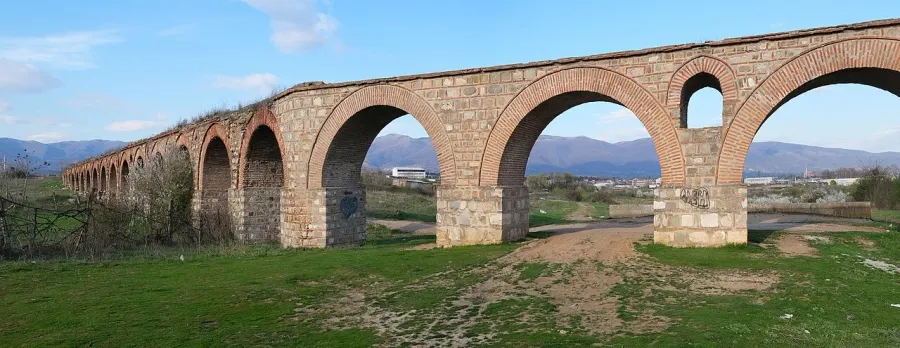 La carte Aqueduc de Skopje