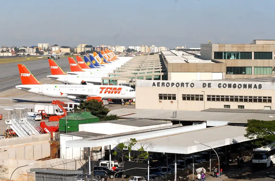 La carte Aéroport de São Paulo/Congonhas