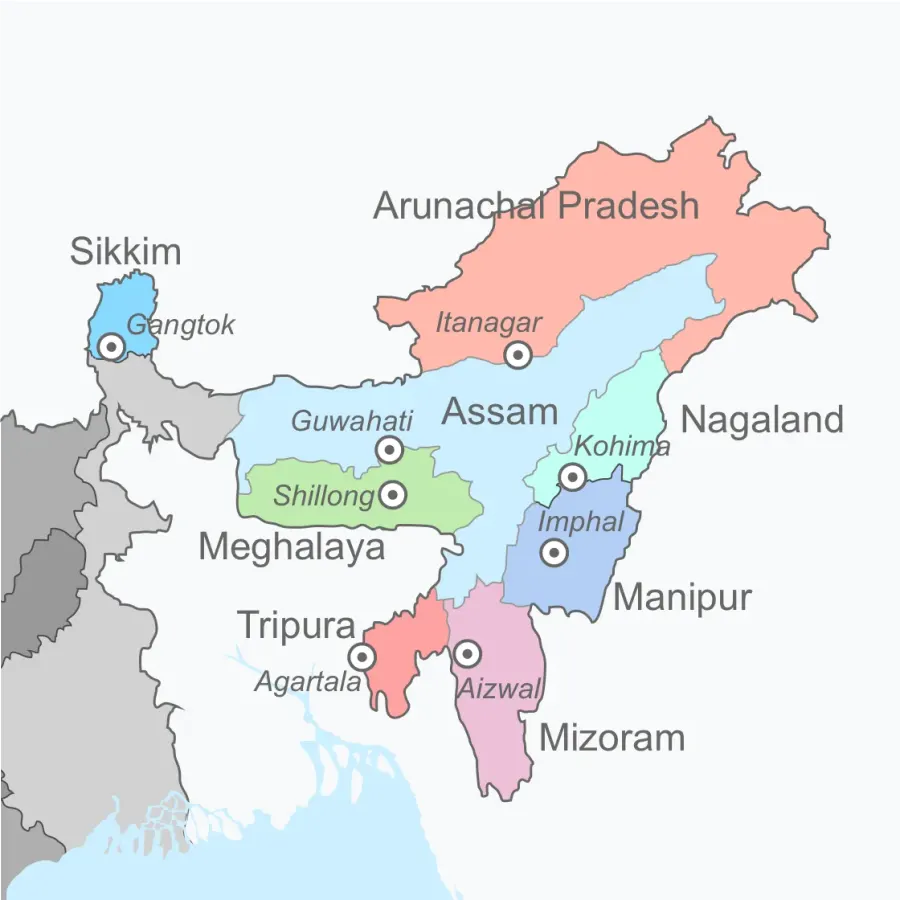 The Northeast India card