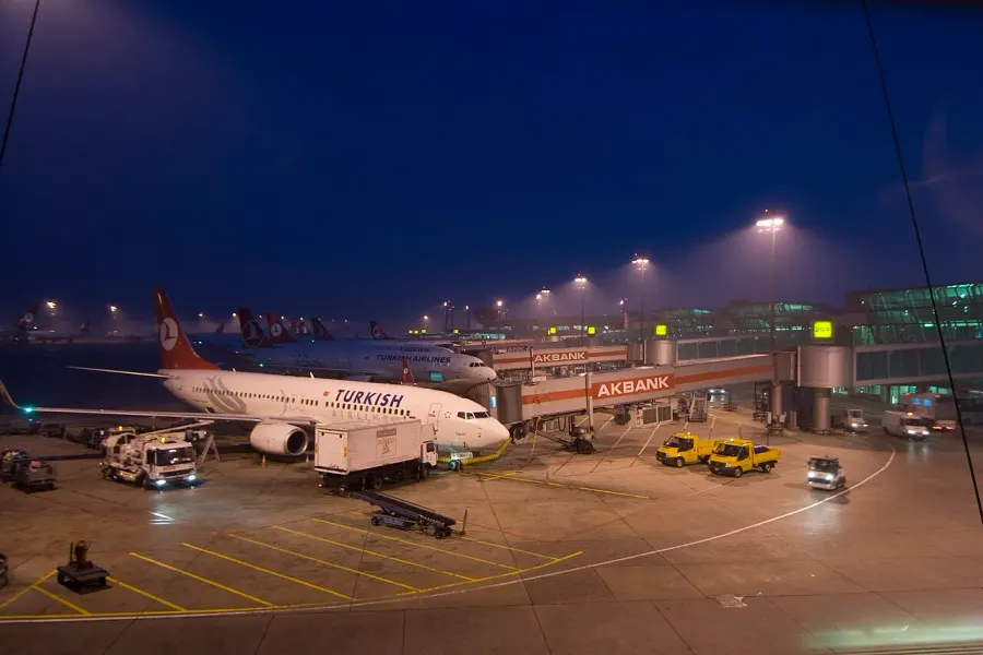La carte Aéroport Atatürk d'Istanbul