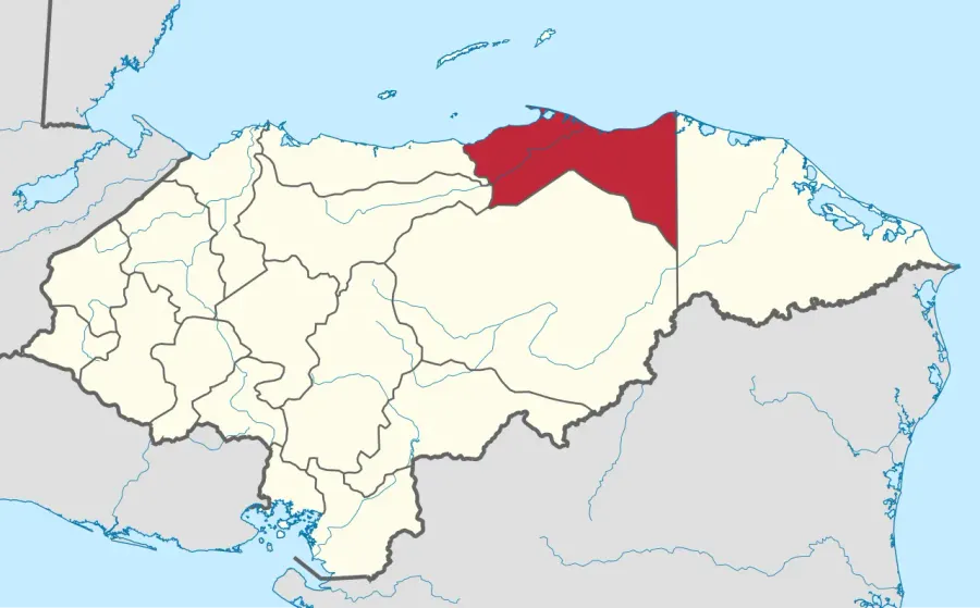 La carte Département de Colón