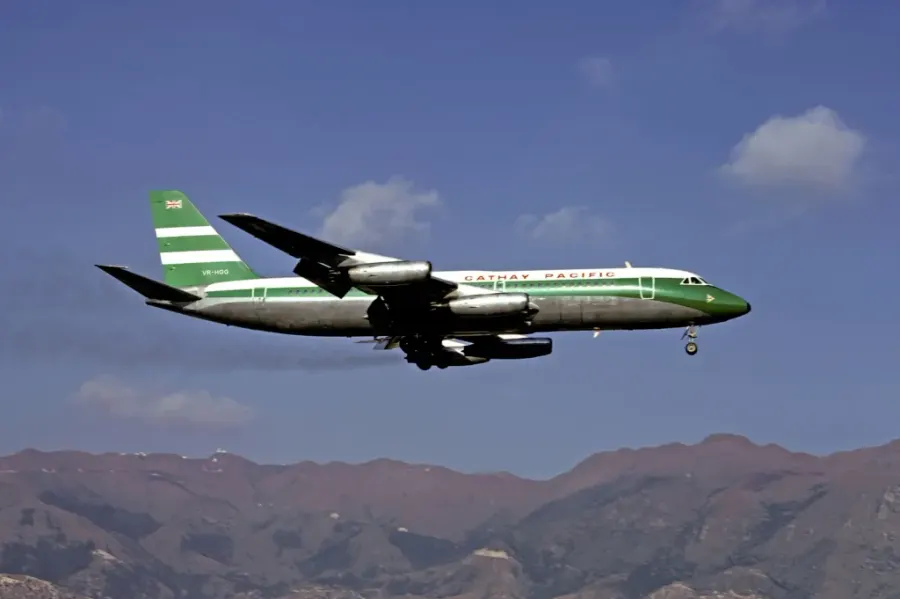 La carte Convair 880