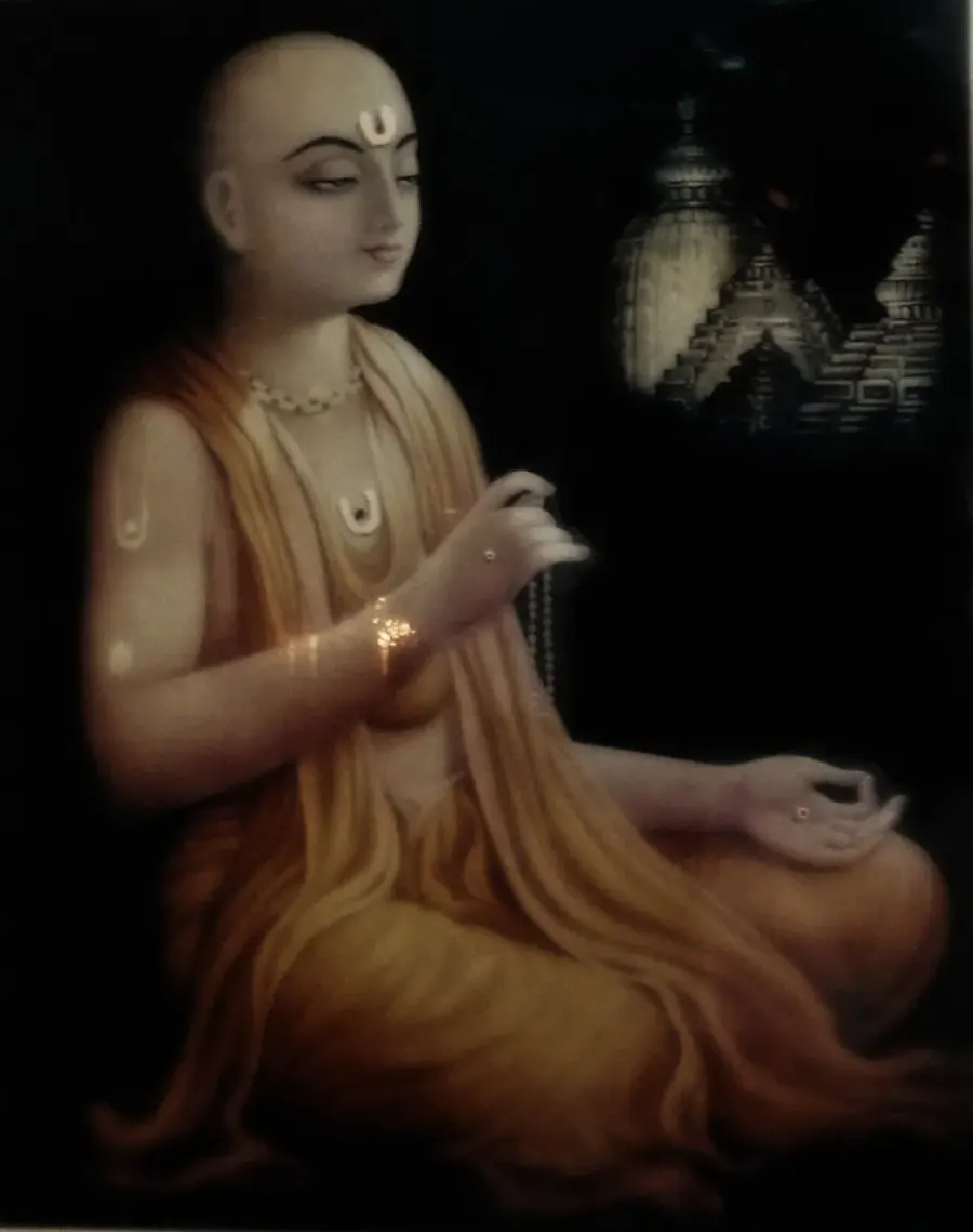 La carte Chaitanya Mahaprabhu
