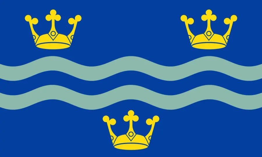 La carte Drapeau du Cambridgeshire
