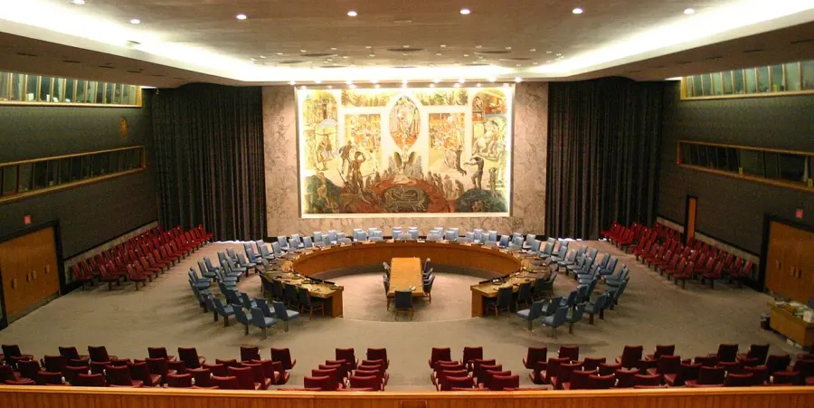 La carte Résolution du Conseil de sécurité des Nations unies