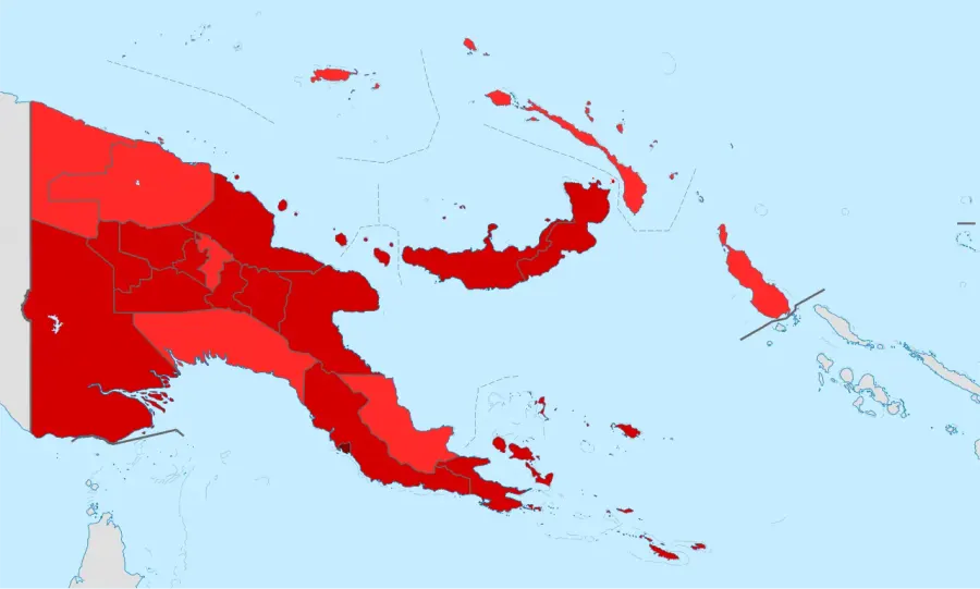 The COVID-19 pandemic in Papua New Guinea card