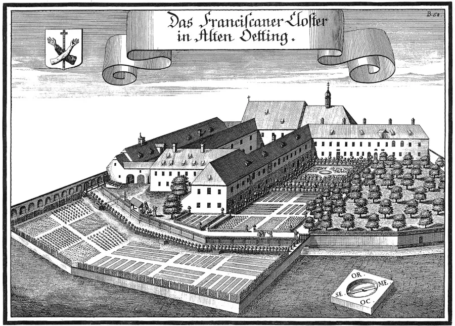 La carte Couvent d'Altötting