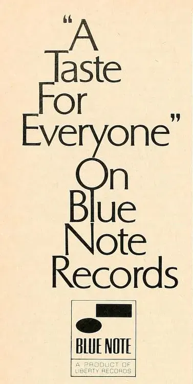 La carte Blue Note Records