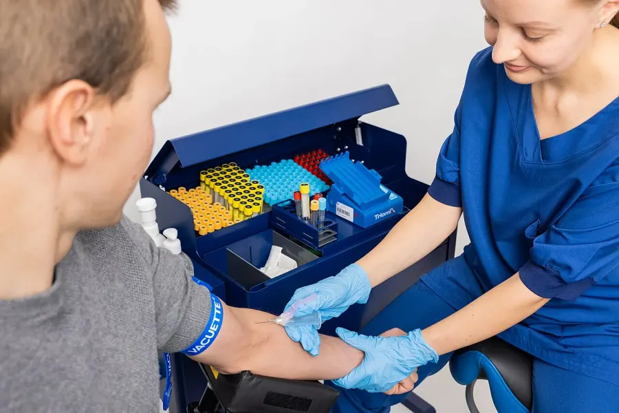 The Blood test card