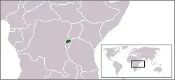 La carte Royaume du Rwanda