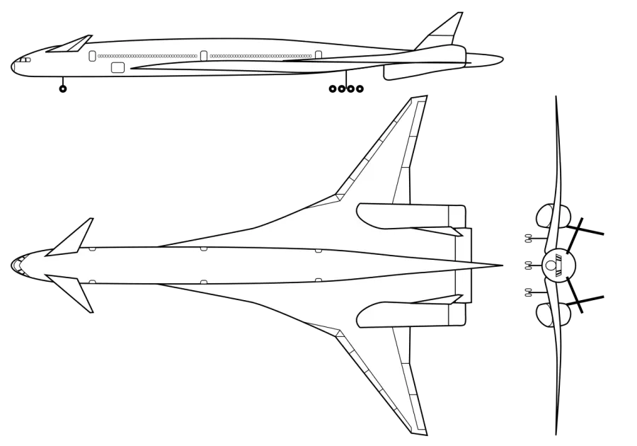 The Boeing Sonic Cruiser card